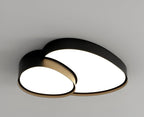 Modern Overlapping Disc Flush Mount Ceiling Light