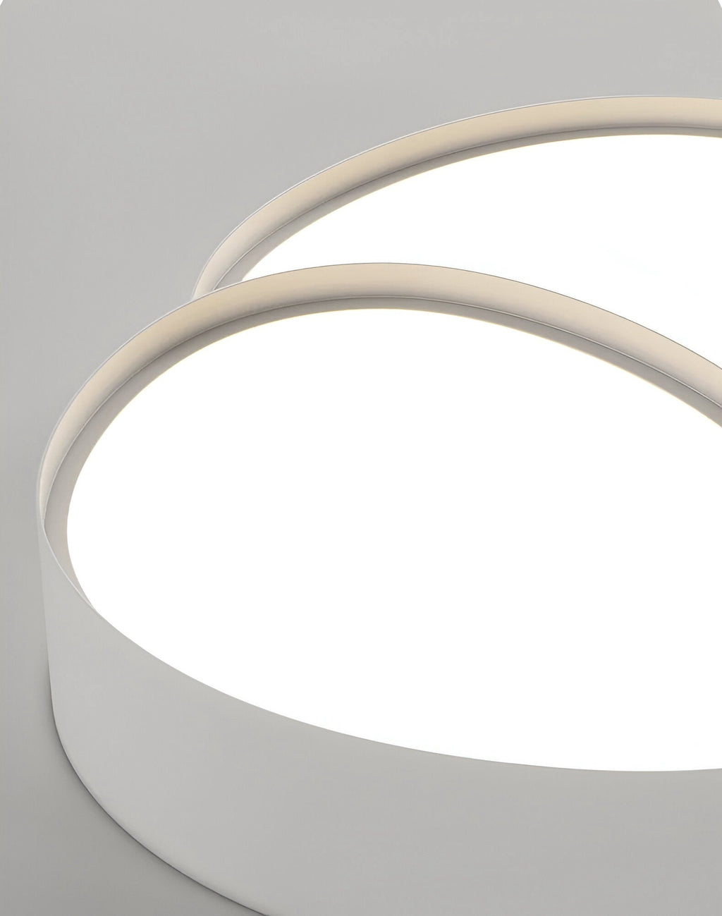 Modern Overlapping Disc Flush Mount Ceiling Light