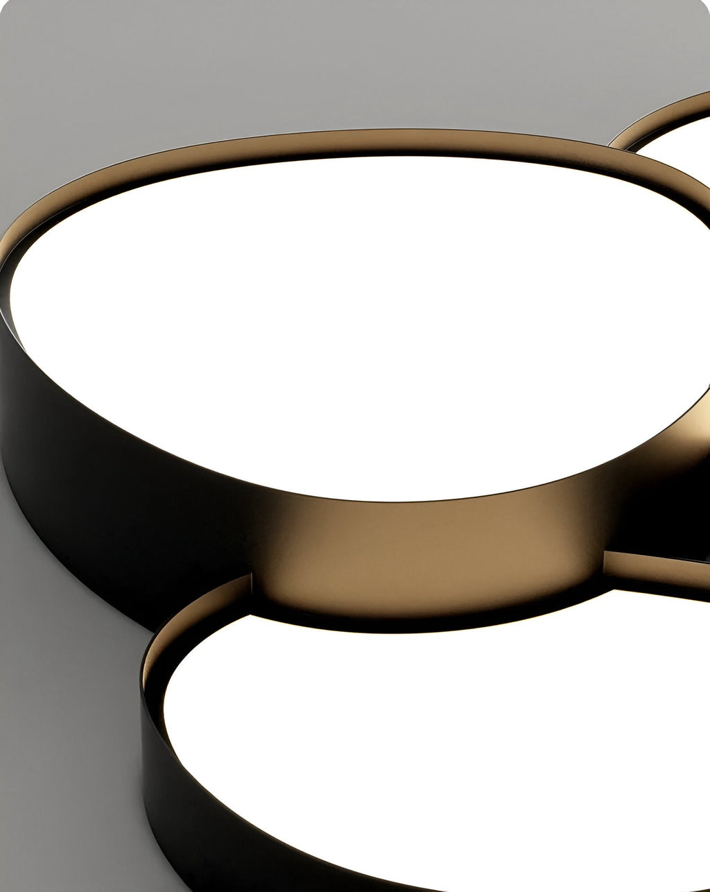 Modern Overlapping Disc Flush Mount Ceiling Light