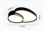 Modern Overlapping Disc Flush Mount Ceiling Light