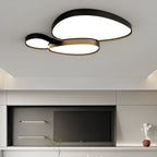 Modern Overlapping Disc Flush Mount Ceiling Light