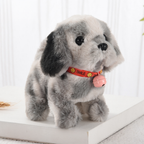 Interactive Robot Puppy Toy Walking Barking Tail Wagging Plush Electronic Dog German Shepherd Style Battery Operated Pet Toy for Kids