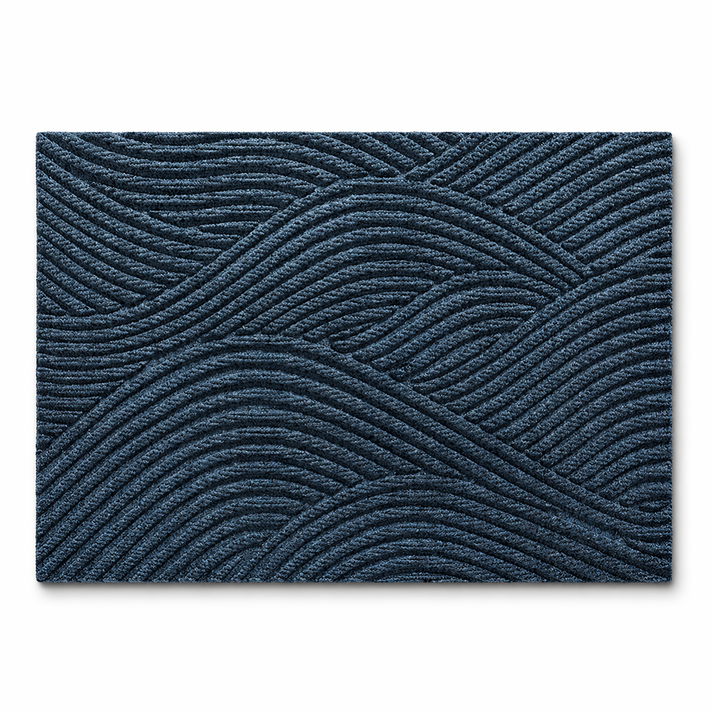 Non-Slip Door Mat Indoor Outdoor Polypropylene Entry Mat with Rubber Backing Dirt Trapping Modern Doormat for Front Door and Entryway