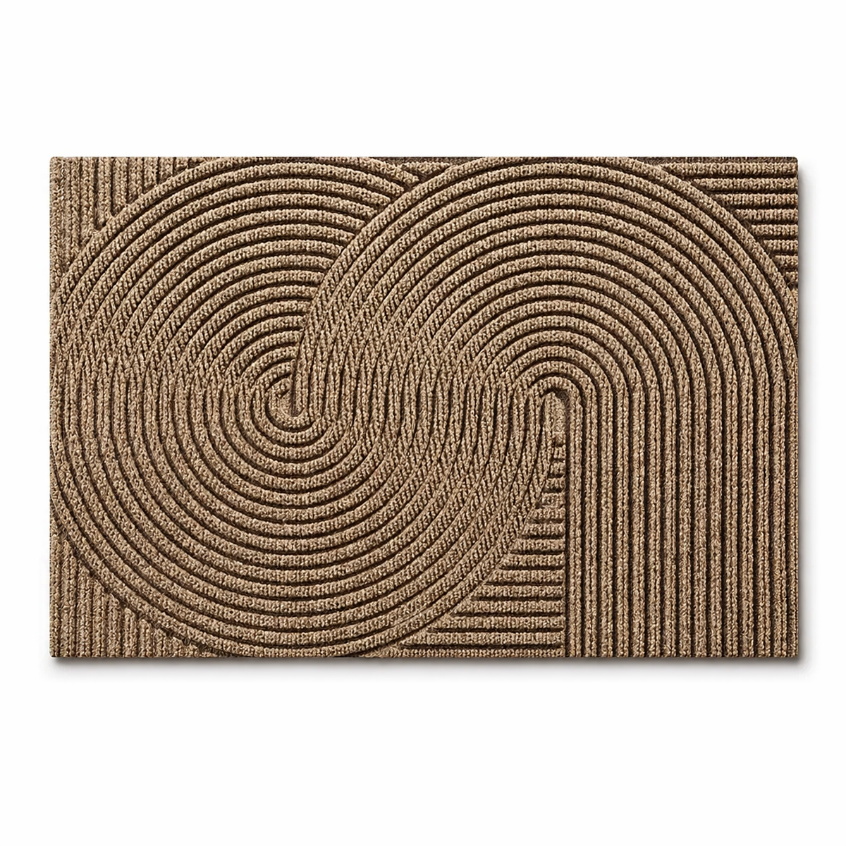 Non-Slip Door Mat Indoor Outdoor Polypropylene Entry Mat with Rubber Backing Dirt Trapping Modern Doormat for Front Door and Entryway