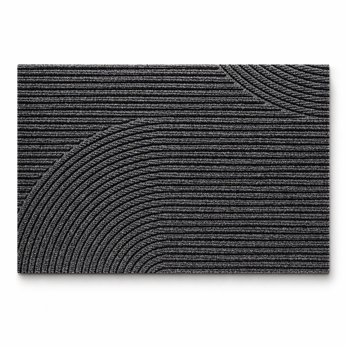 Non-Slip Door Mat Indoor Outdoor Polypropylene Entry Mat with Rubber Backing Dirt Trapping Modern Doormat for Front Door and Entryway