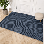 Non-Slip Door Mat Indoor Outdoor Polypropylene Entry Mat with Rubber Backing Dirt Trapping Modern Doormat for Front Door and Entryway