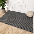 Non-Slip Door Mat Indoor Outdoor Polypropylene Entry Mat with Rubber Backing Dirt Trapping Modern Doormat for Front Door and Entryway