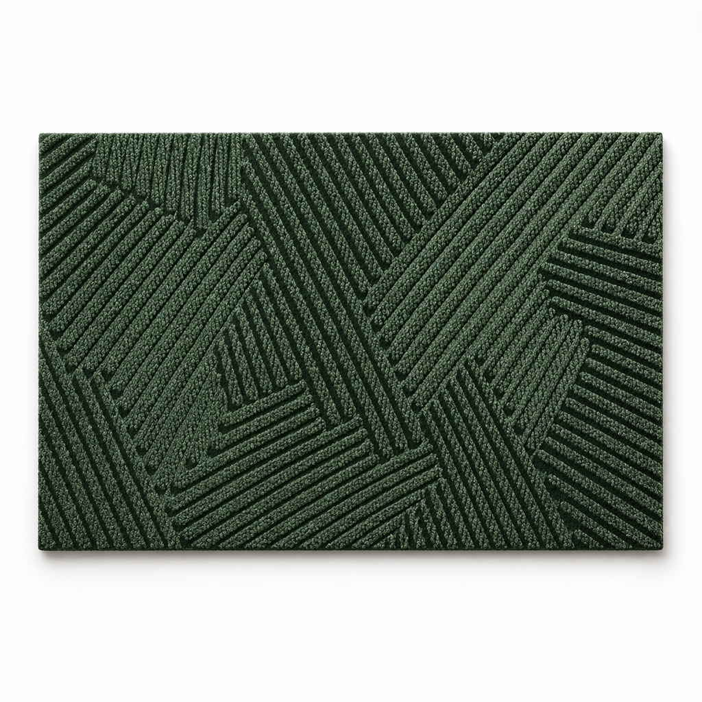 Non-Slip Door Mat Indoor Outdoor Polypropylene Entry Mat with Rubber Backing Dirt Trapping Modern Doormat for Front Door and Entryway