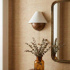 Transitional Travertine Wall Sconce With Warm Dimmable Glow — Harbor Light Co.
