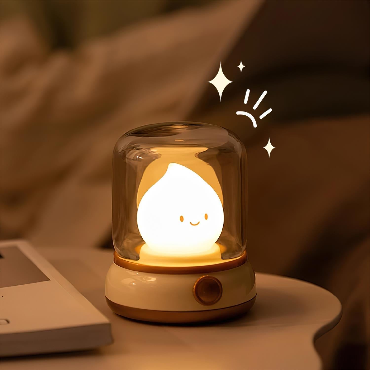 Dimmable LED Night Light Table Lamp with USB-C Charging