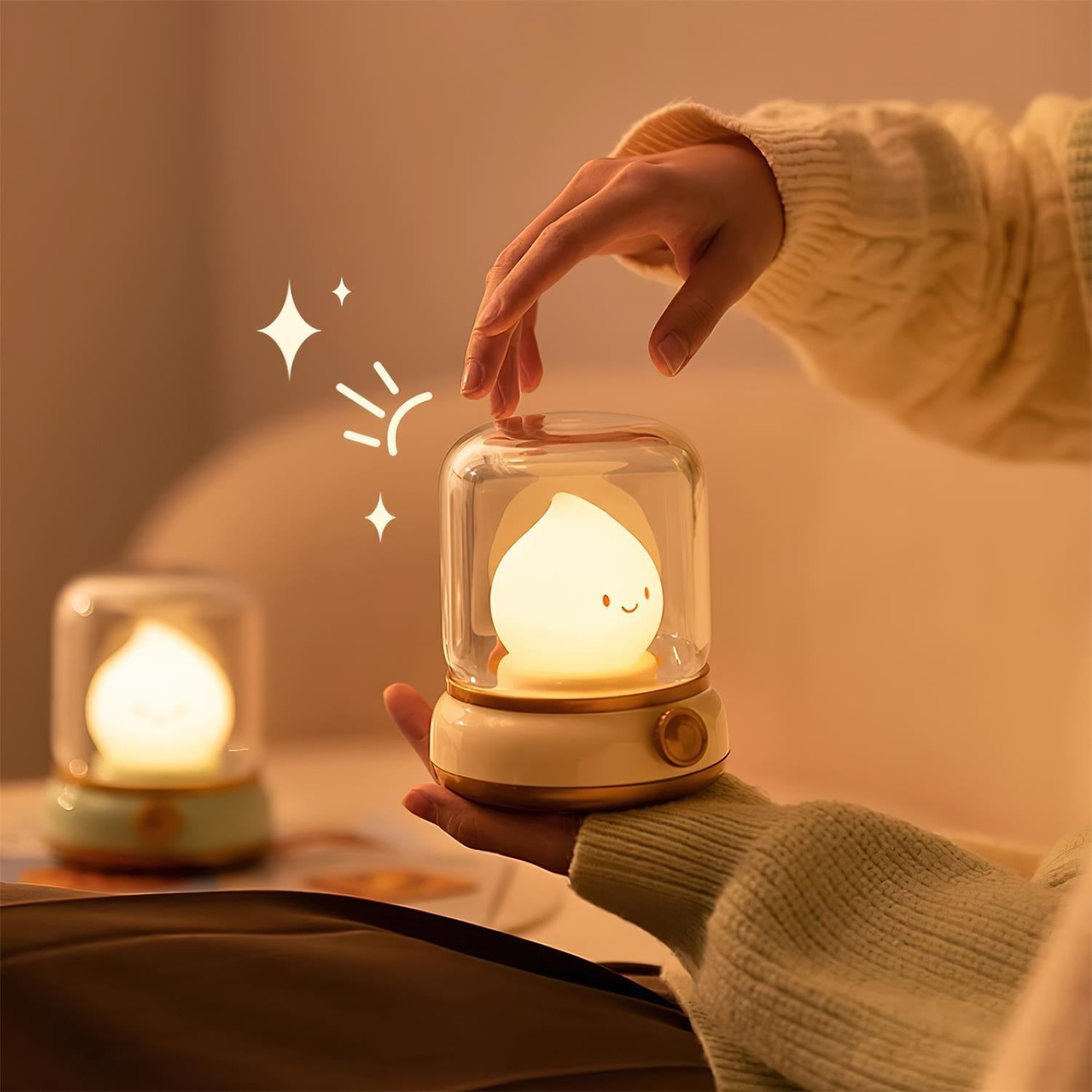 Dimmable LED Night Light Table Lamp with USB-C Charging