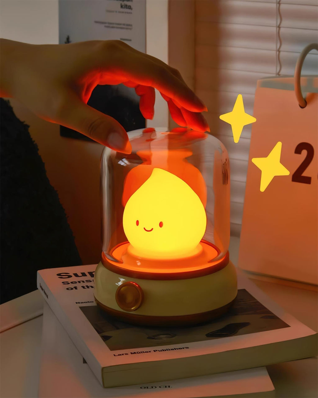 Dimmable LED Night Light Table Lamp with USB-C Charging