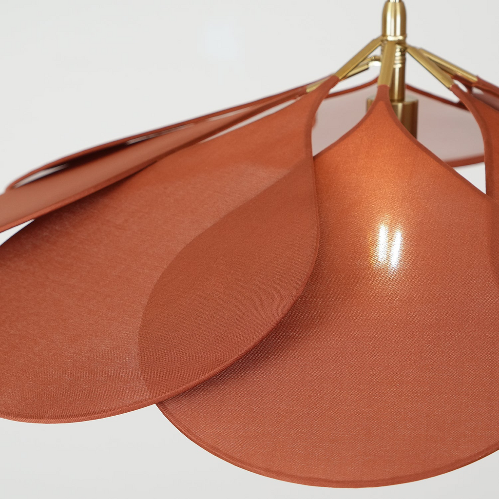 Flower Fabric Pendant Light with E27 Socket