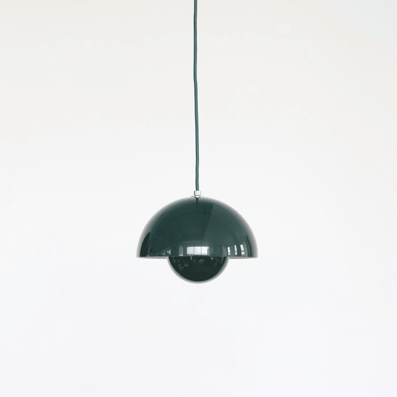 Aluminum Dome Pendant Light with E27 Socket | Dimmable Hanging Lamp