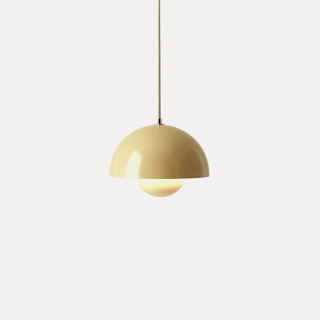 Aluminum Dome Pendant Light with E27 Socket | Dimmable Hanging Lamp