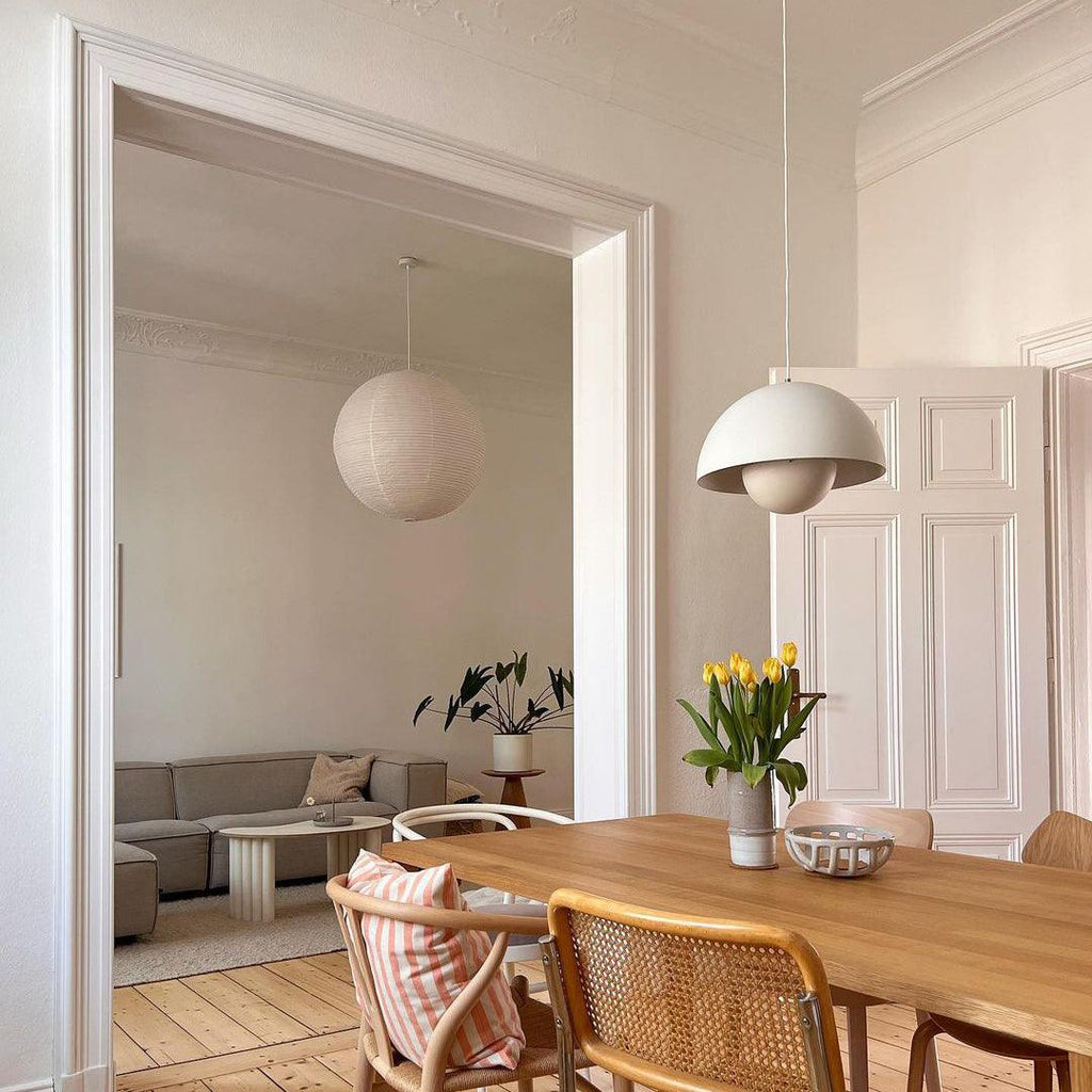 Aluminum Dome Pendant Light with E27 Socket | Dimmable Hanging Lamp