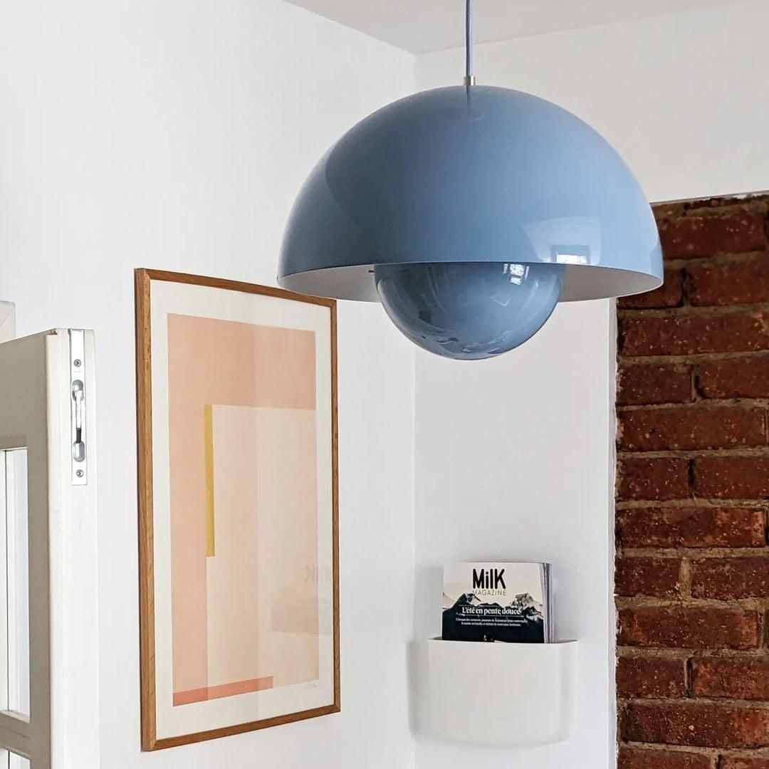 Aluminum Dome Pendant Light with E27 Socket | Dimmable Hanging Lamp