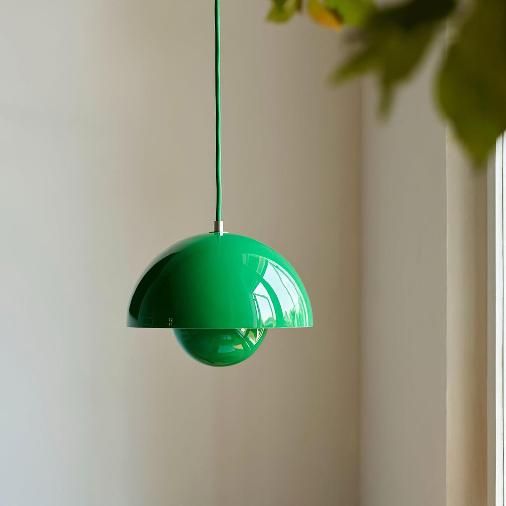 Aluminum Dome Pendant Light with E27 Socket | Dimmable Hanging Lamp