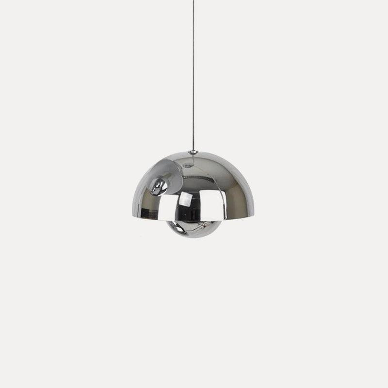 Aluminum Dome Pendant Light with E27 Socket | Dimmable Hanging Lamp