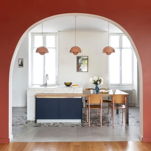 Aluminum Dome Pendant Light with E27 Socket | Dimmable Hanging Lamp