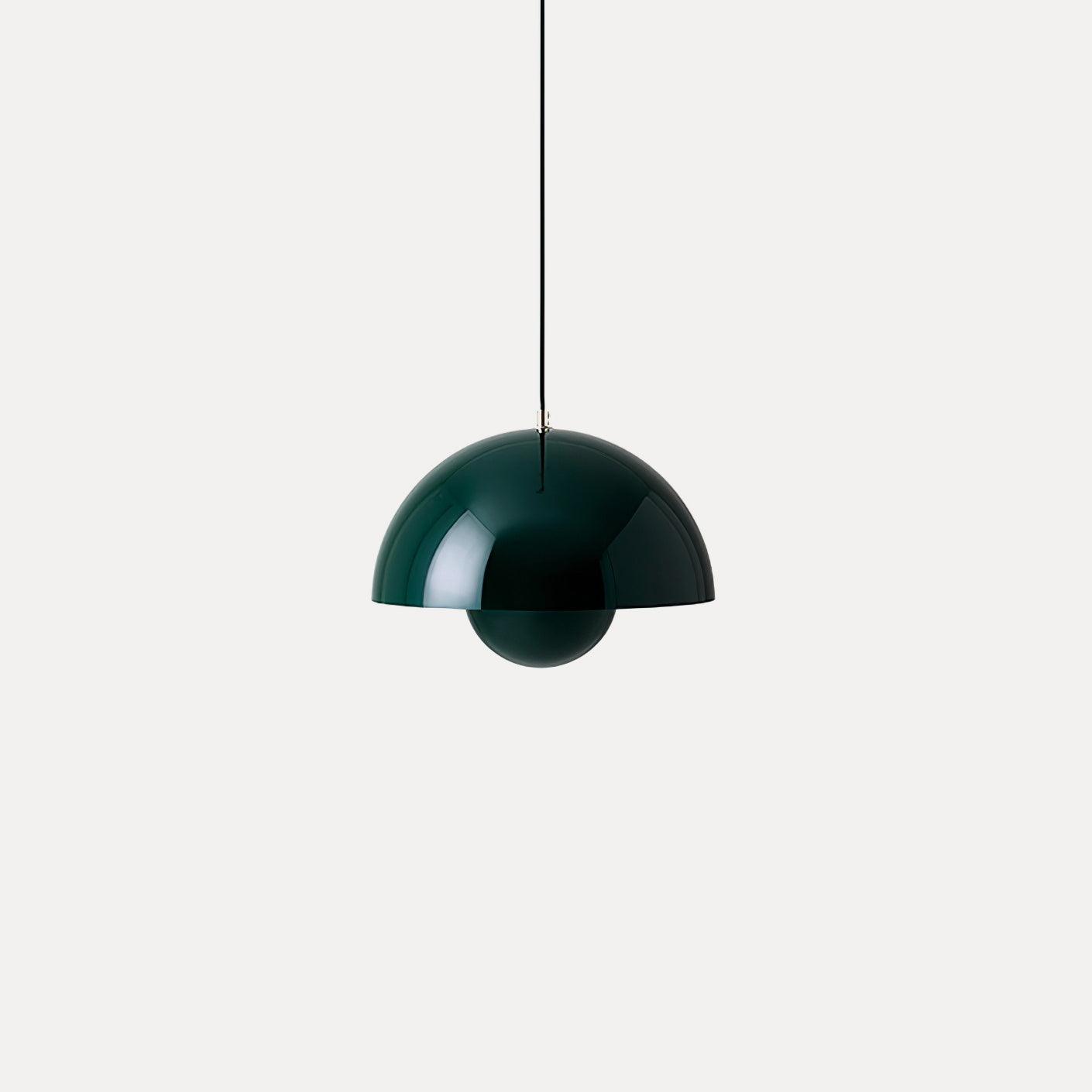 Aluminum Dome Pendant Light with E27 Socket | Dimmable Hanging Lamp