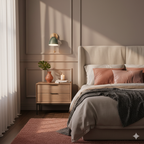 Modern Wooden Cone Shade Wall Sconce with Pull Chain