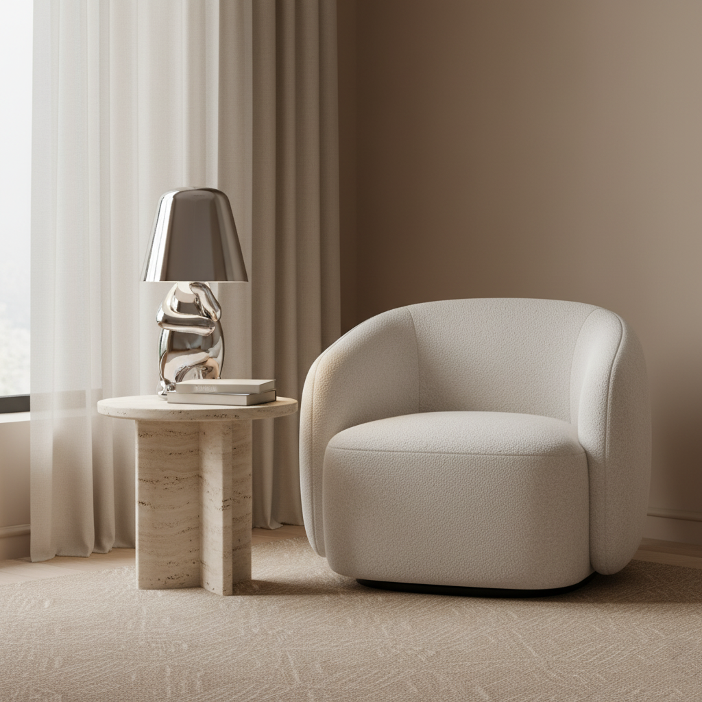 Rechargeable LED Light Table Lamp with Sitting Figure Metal Base