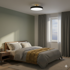 Modern Circular Semi Flush Mount LED Ceiling Light
