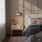 Modern Wooden Cone Shade Wall Sconce with Pull Chain