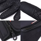 Touchscreen Winter Gloves Thermal Windproof Full Finger Neoprene Gloves with Zipper Wrist and Non-Slip Grip for Men and Women