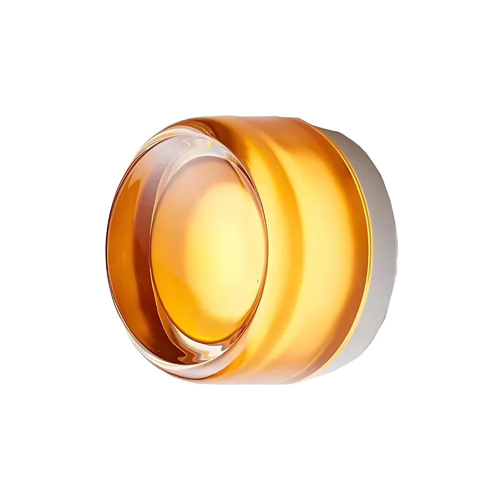 Modern Glass Wall Sconce for Living Room in Golden Amber — Harbor Light Co.