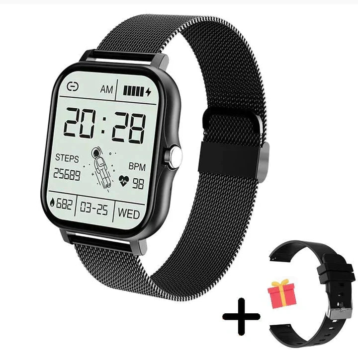 Smart Watch Fitness Tracker with Heart Rate and Sleep Monitor Step Counter Call and Message Notifications for iOS and Android