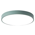 Modern Round Flush Mount Ceiling Light with Slim Frame