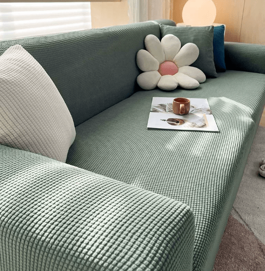 Non-Slip Jacquard Sofa Cover Stretch Couch Slipcover Machine Washable Pet-Friendly Furniture Protector for Living Room