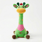 Interactive Singing Giraffe Plush Toy Talking Musical Stuffed Animal with Nursery Rhymes and Voice Repeat for Toddlers