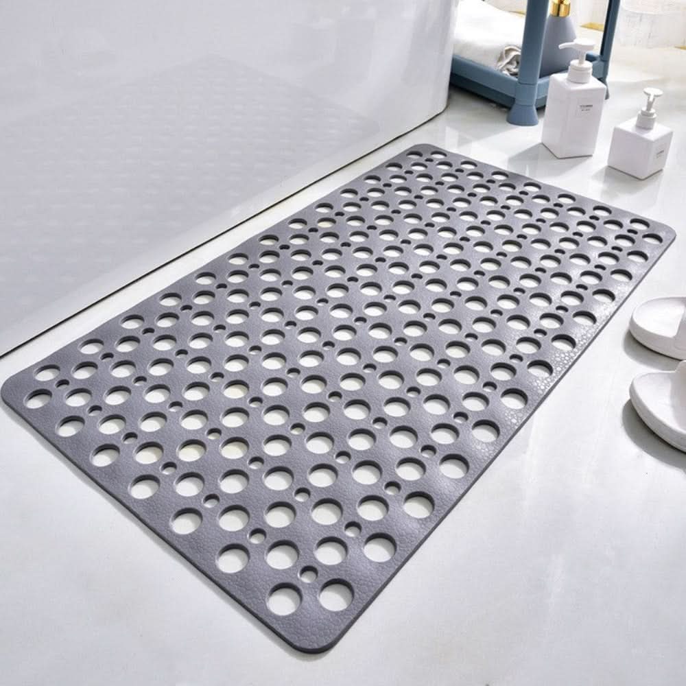 Non-Slip Shower Mat with Suction Cups and Drain Holes Anti-Slip Bathtub Mat Quick-Drying Washable PVC Bath Mat for Shower and Tub