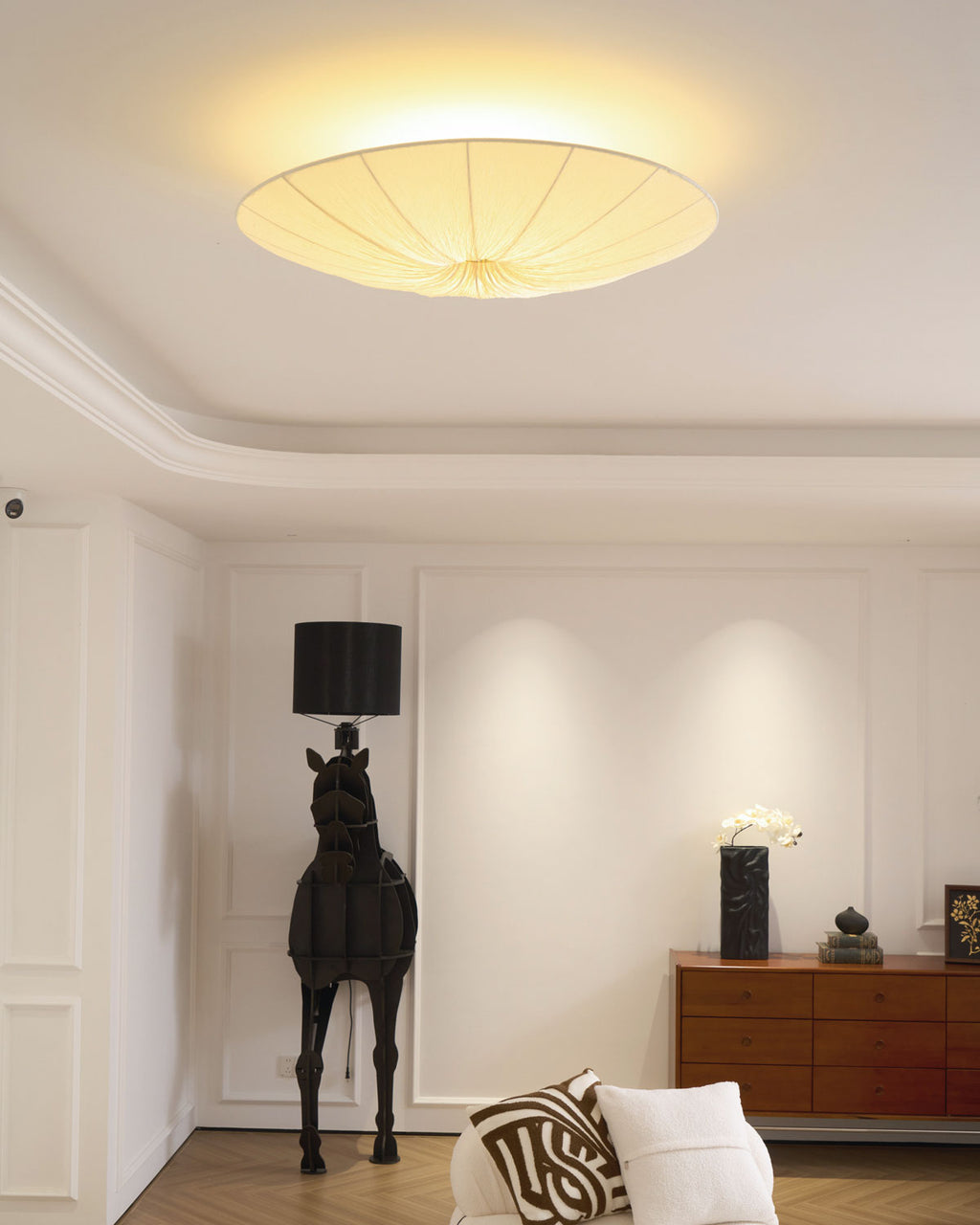 Modern Acrylic Flush Mount Ceiling Light With Warm LED Glow — Harbor Light Co.
