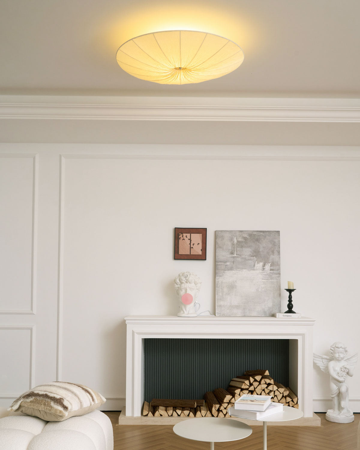 Modern Acrylic Flush Mount Ceiling Light With Warm LED Glow — Harbor Light Co.