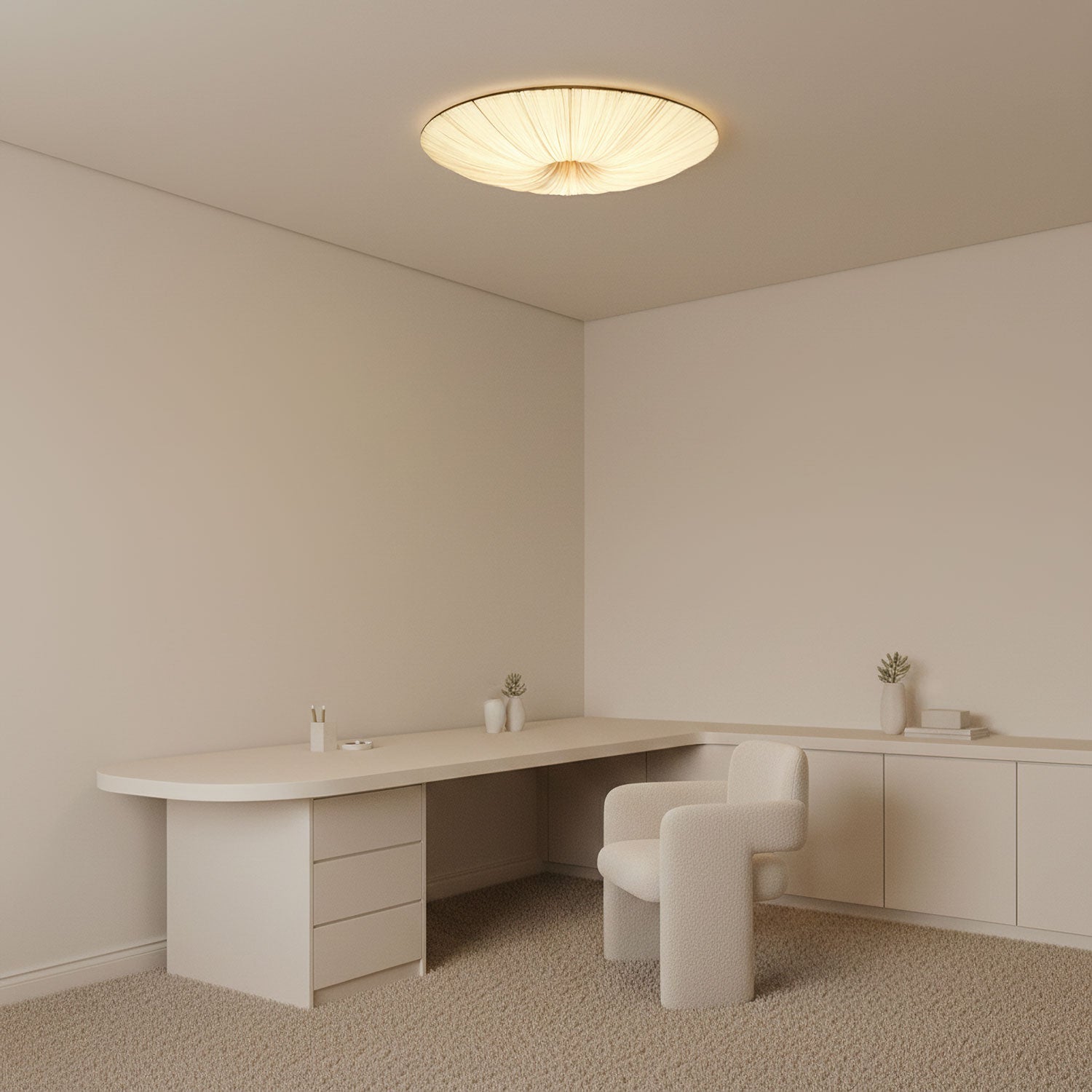 Modern Acrylic Flush Mount Ceiling Light With Warm LED Glow — Harbor Light Co.