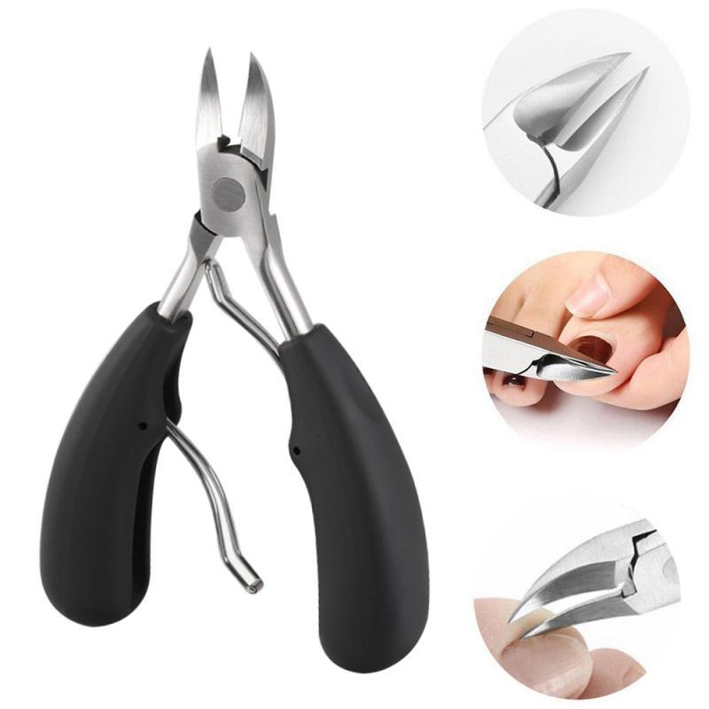 Stainless Steel Toenail Clippers for Thick Nails Precision Nail Nipper with Sharp Curved Blades and Ergonomic Non-Slip Handle