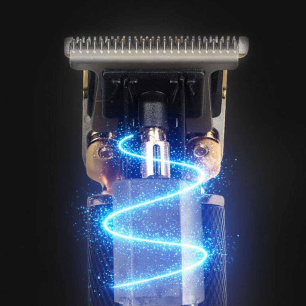 Cordless Hair Trimmer Professional T-Blade Beard and Hair Clipper Rechargeable Carbon Steel Blade Grooming Kit with Guide Combs