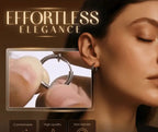 Retractable Clip-On Hoop Earrings for Unpierced Ears with Padded Clasp