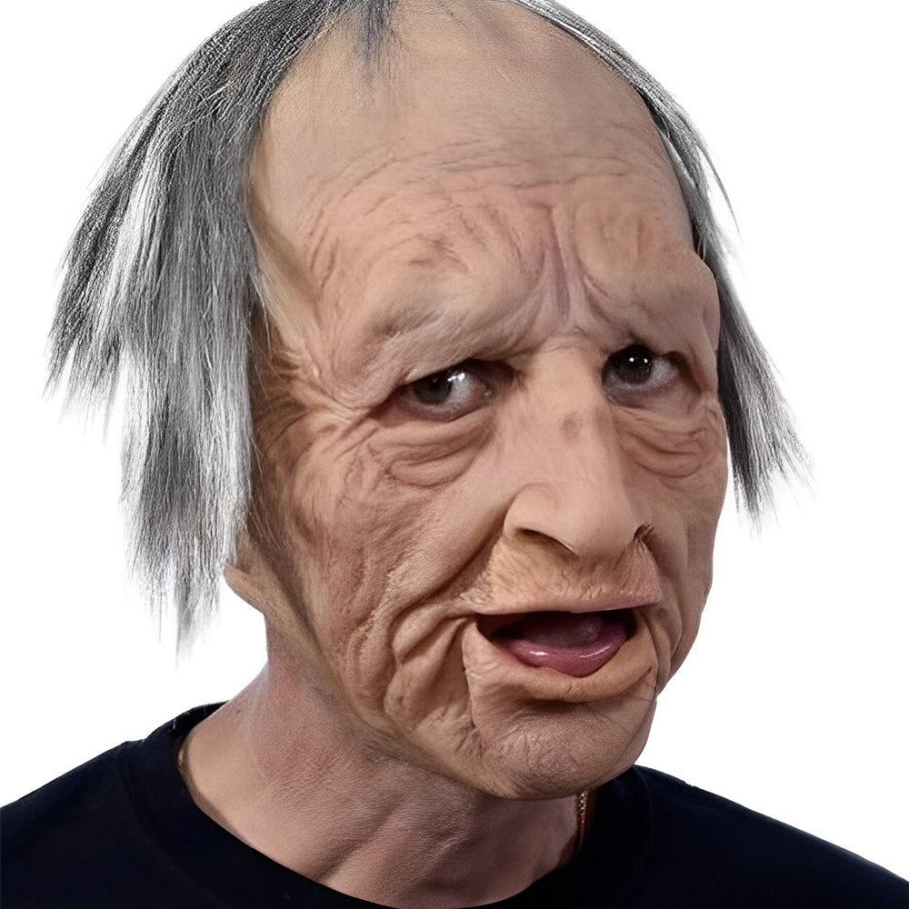 Realistic Latex Full Head Mask Halloween Costume Mask for Adults Breathable Natural Latex Character Disguise