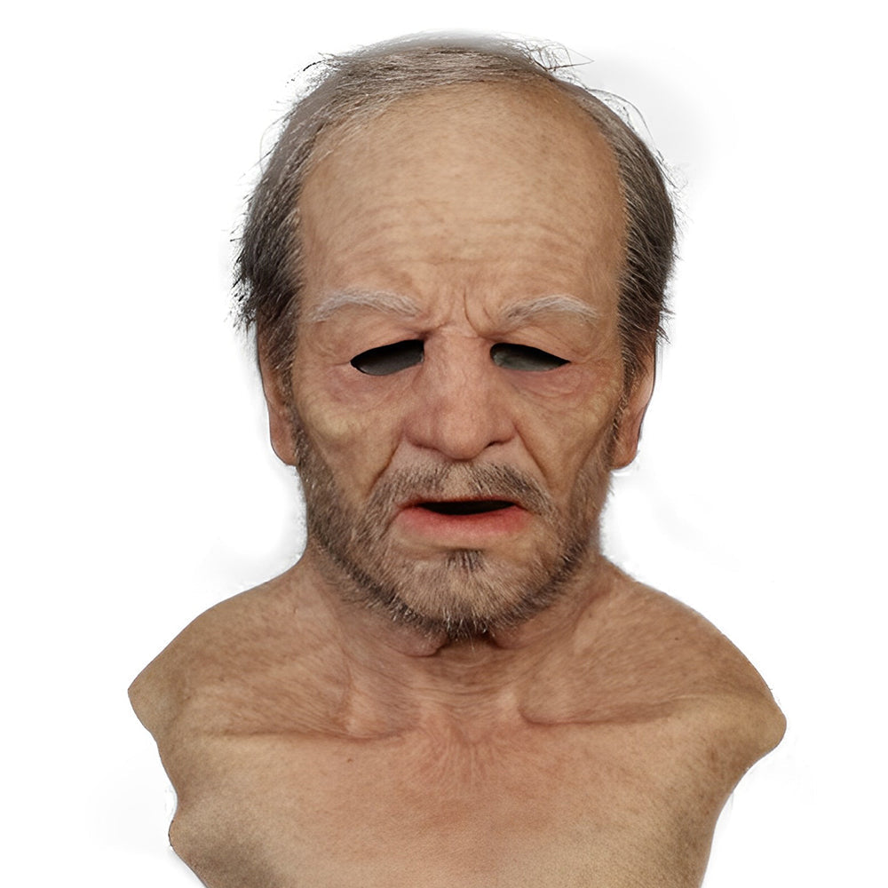 Realistic Latex Full Head Mask Halloween Costume Mask for Adults Breathable Natural Latex Character Disguise