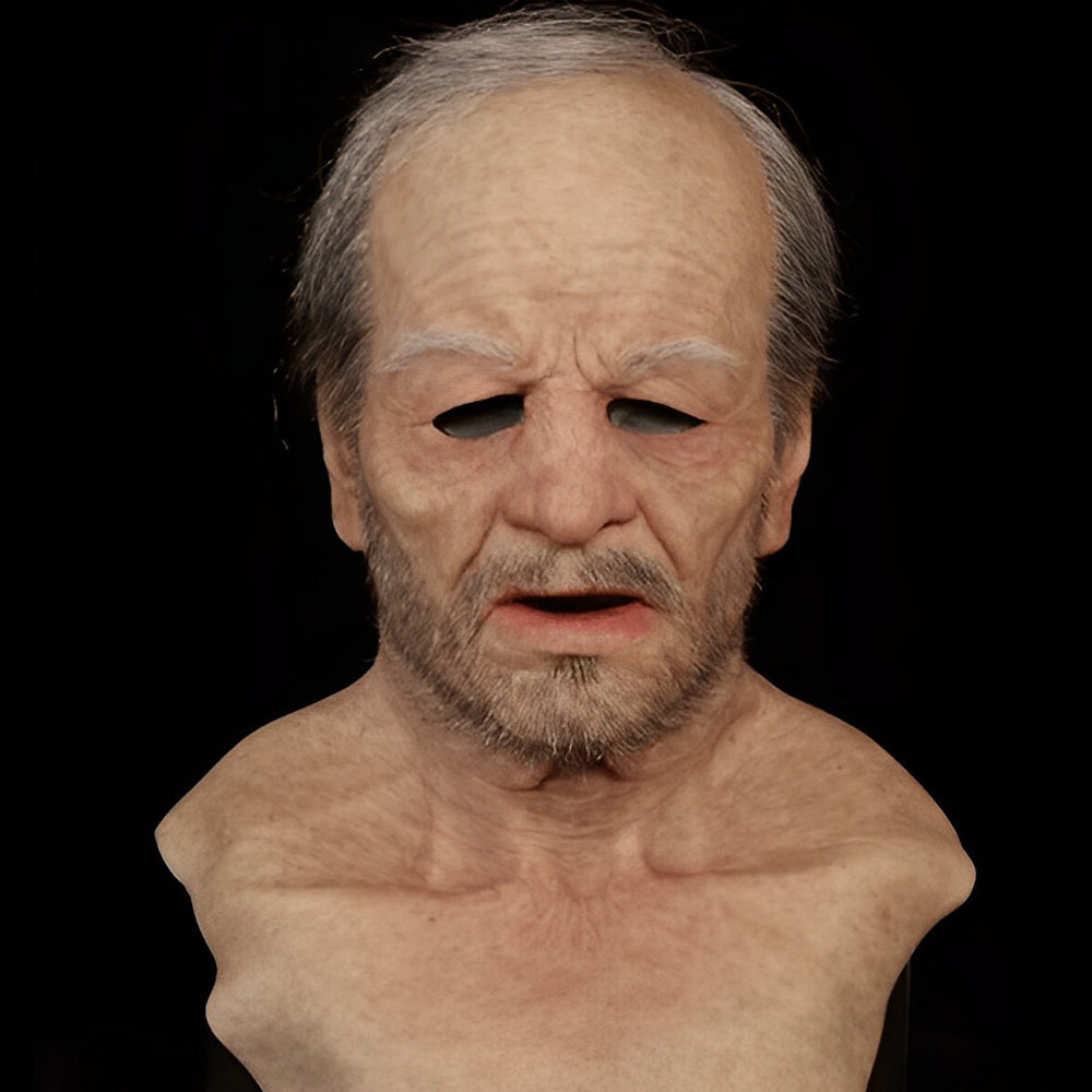 Realistic Latex Full Head Mask Halloween Costume Mask for Adults Breathable Natural Latex Character Disguise