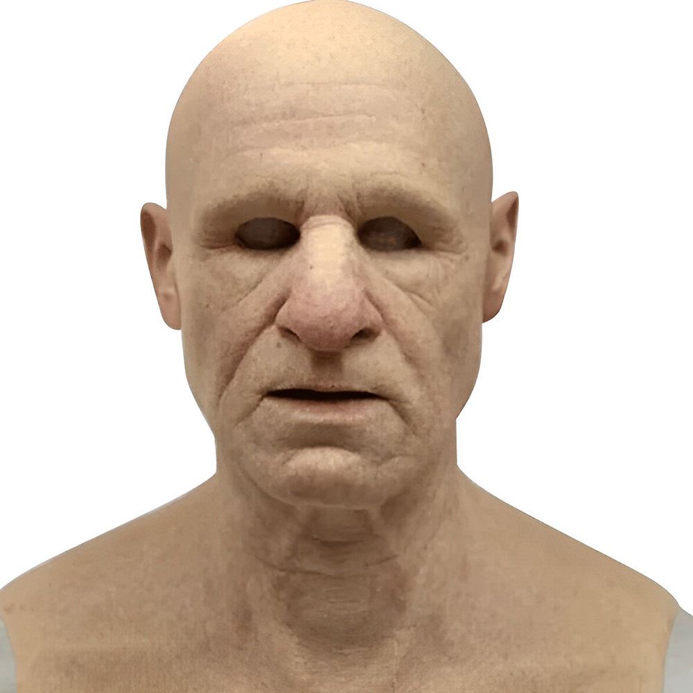 Realistic Latex Full Head Mask Halloween Costume Mask for Adults Breathable Natural Latex Character Disguise