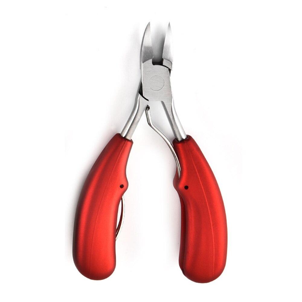 Stainless Steel Toenail Clippers for Thick Nails Precision Nail Nipper with Sharp Curved Blades and Ergonomic Non-Slip Handle