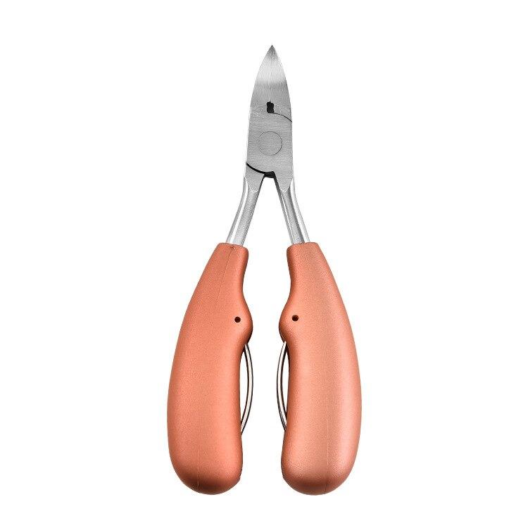 Stainless Steel Toenail Clippers for Thick Nails Precision Nail Nipper with Sharp Curved Blades and Ergonomic Non-Slip Handle