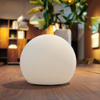 Minimalist Glass Solar Table Lamp With Cordless USB Charging — Harbor Light Co.
