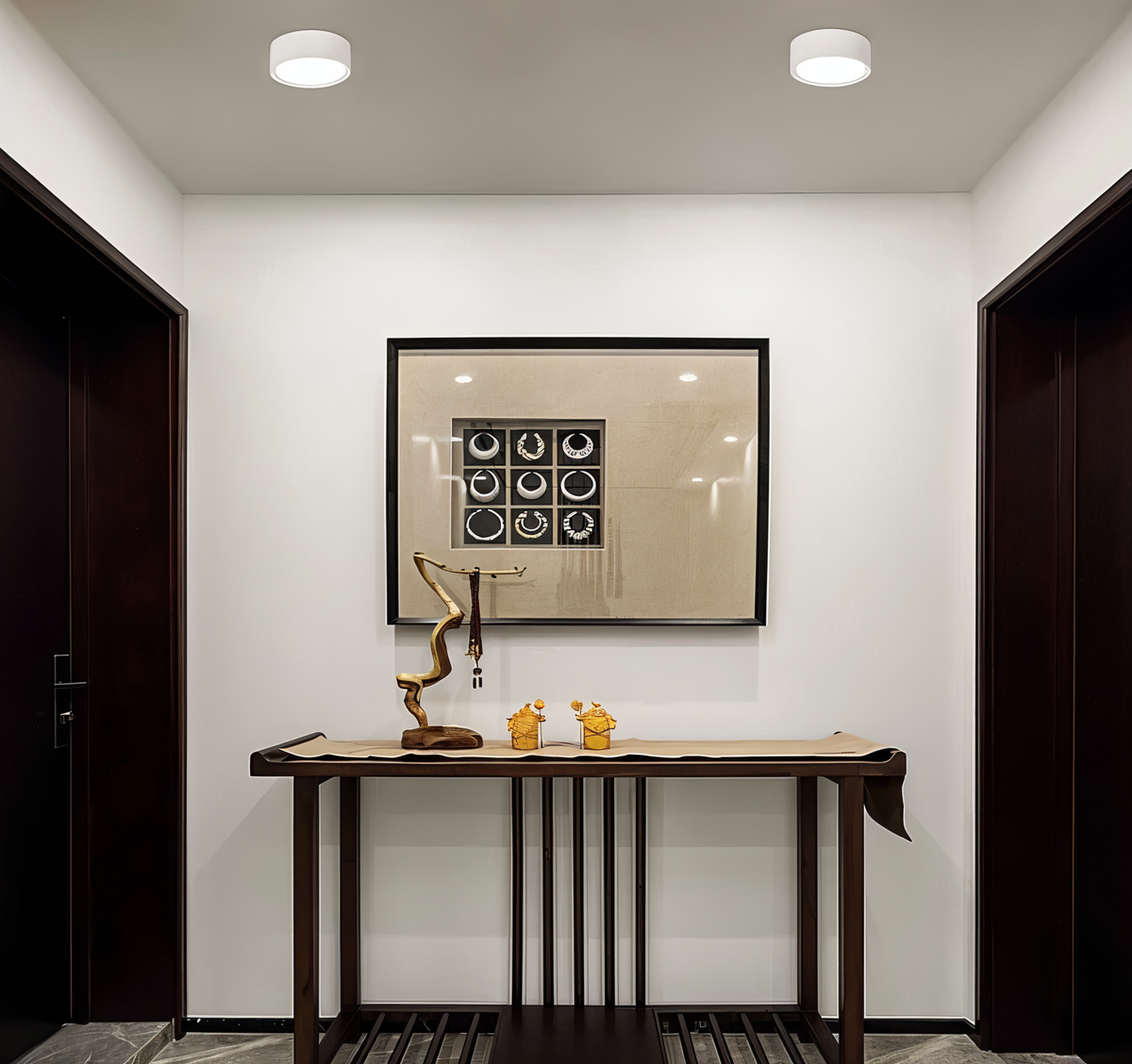Modern Iron Flush Mount Ceiling Light — Harbor Light Co.